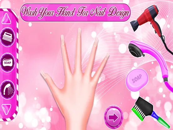 Nail Salon Girl Fashion Game iPad  Screenshots