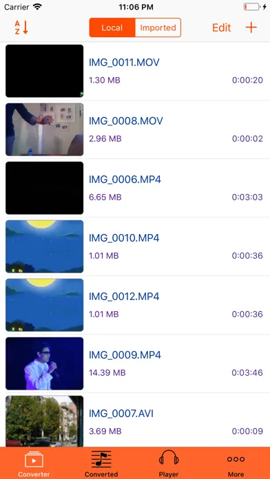 Captures d'écran de iVideo2Audio - Video to MP3