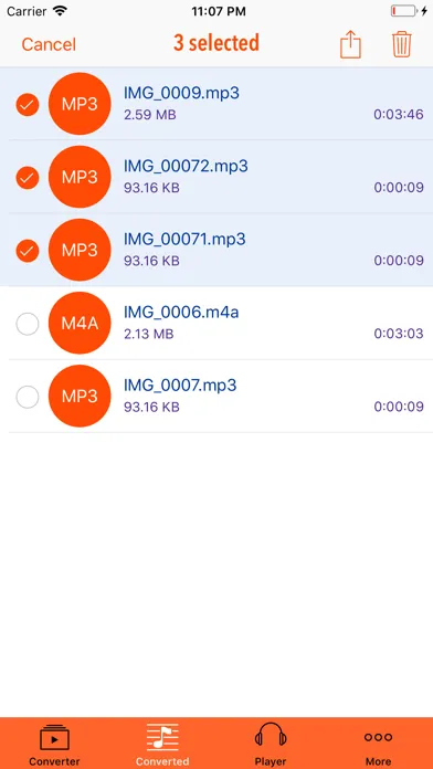 Captures d'écran de iVideo2Audio - Video to MP3