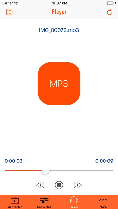 Captures d'écran de iVideo2Audio - Video to MP3