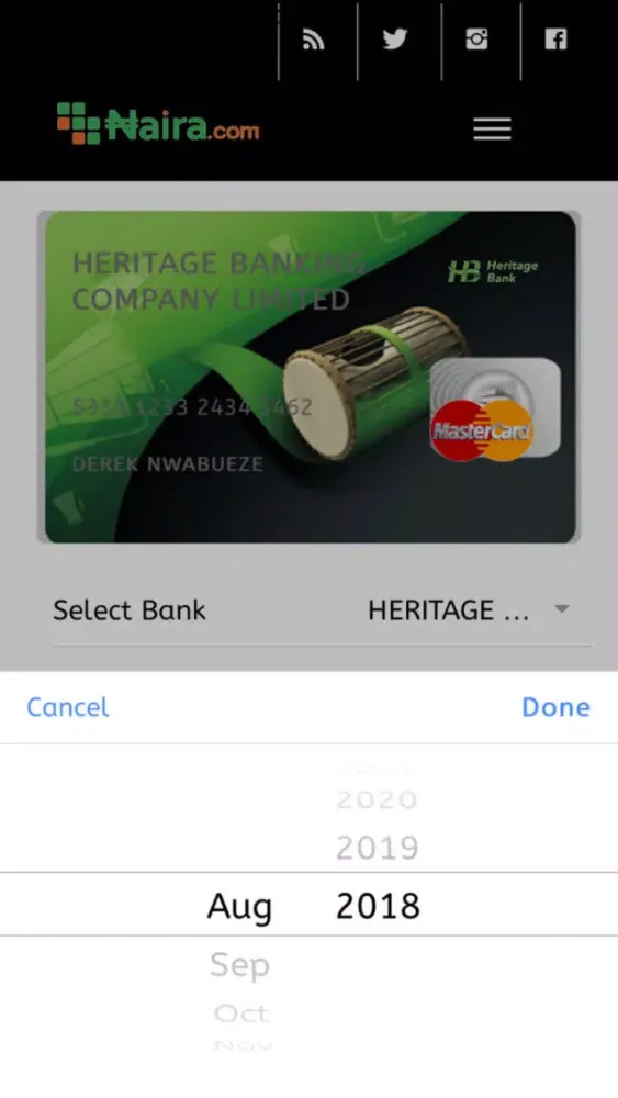 ภาพหน้าจอของ Naira.com