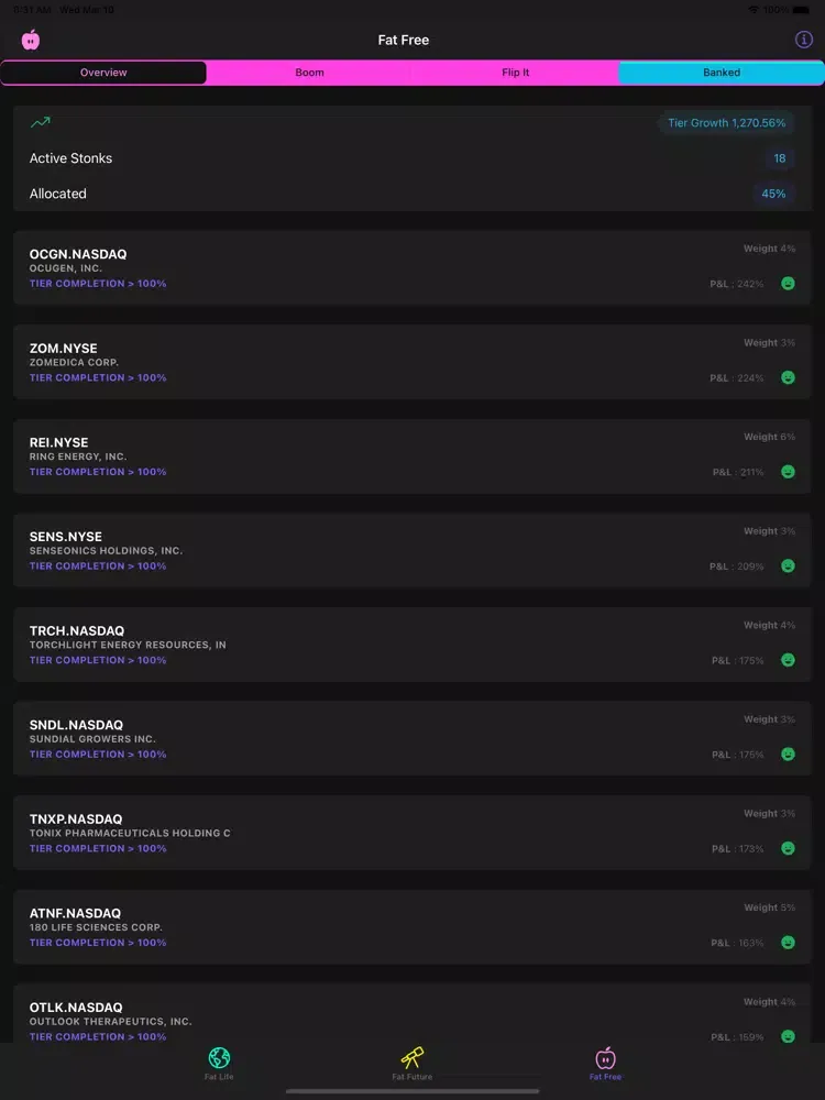 Capturas de tela do Fat Stonks iPad 