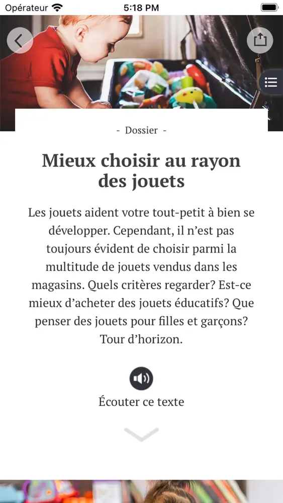 Naître et grandir 스크린샷