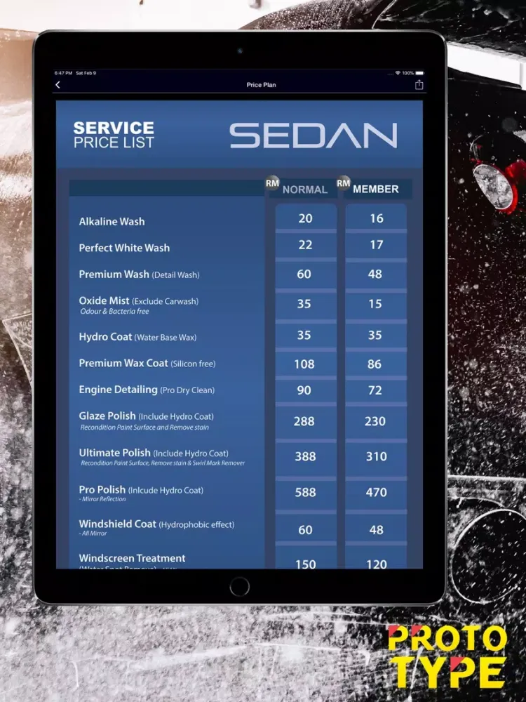 Captures d'écran de Proto Type Detailing iPad