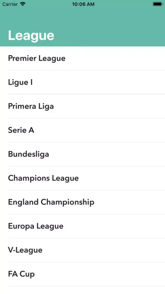 Ảnh chụp màn hình của FB Results - live scores