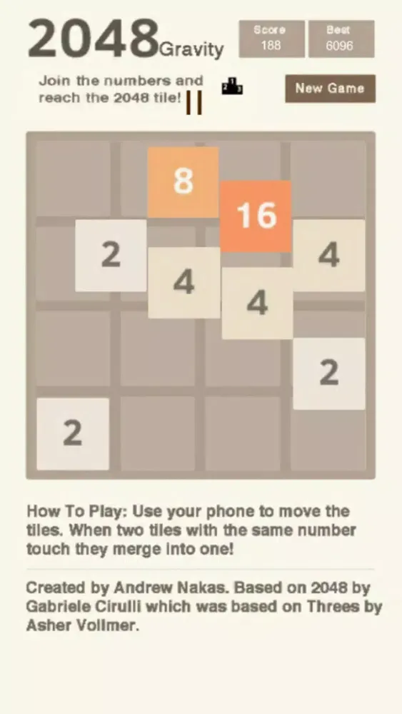 تصاویر 2048 Gravity