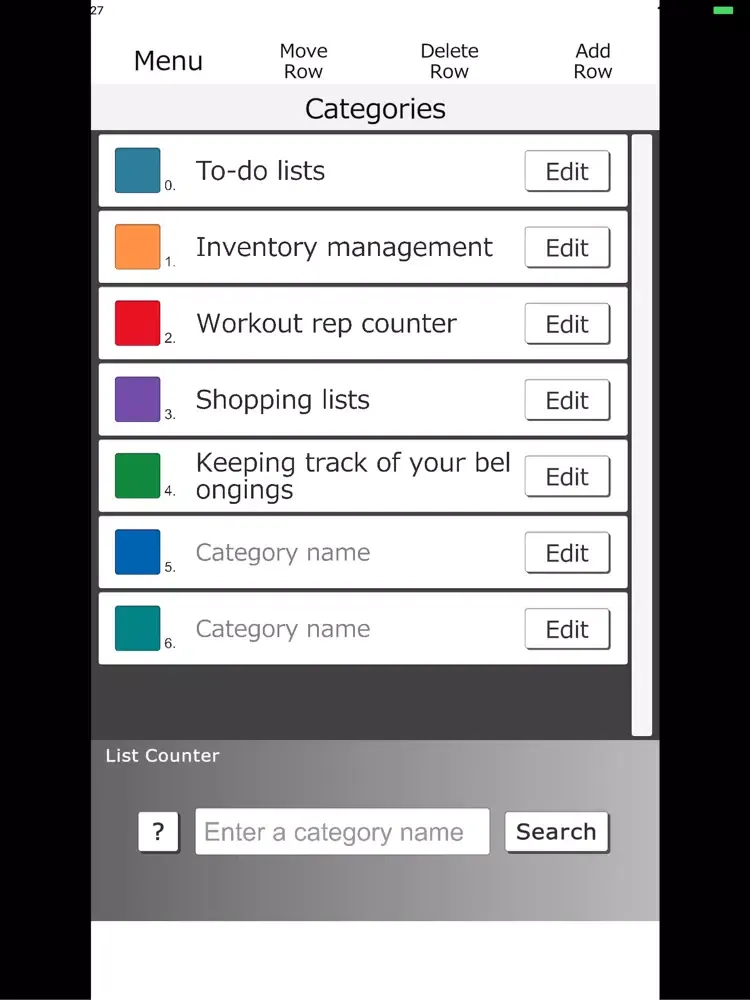Captures d'écran de List Counter iPad 