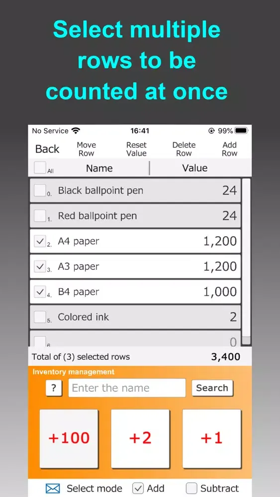 Captures d'écran de List Counter