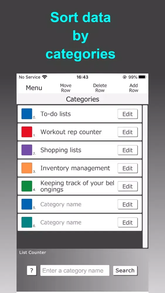 Captures d'écran de List Counter