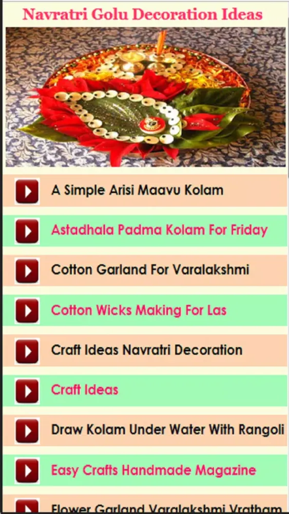 Zrzuty ekranu Navratri Golu Decoration Ideas