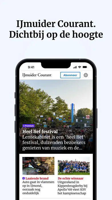 Capturas de tela do IJmuider Courant