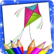 Kite Coloring Book