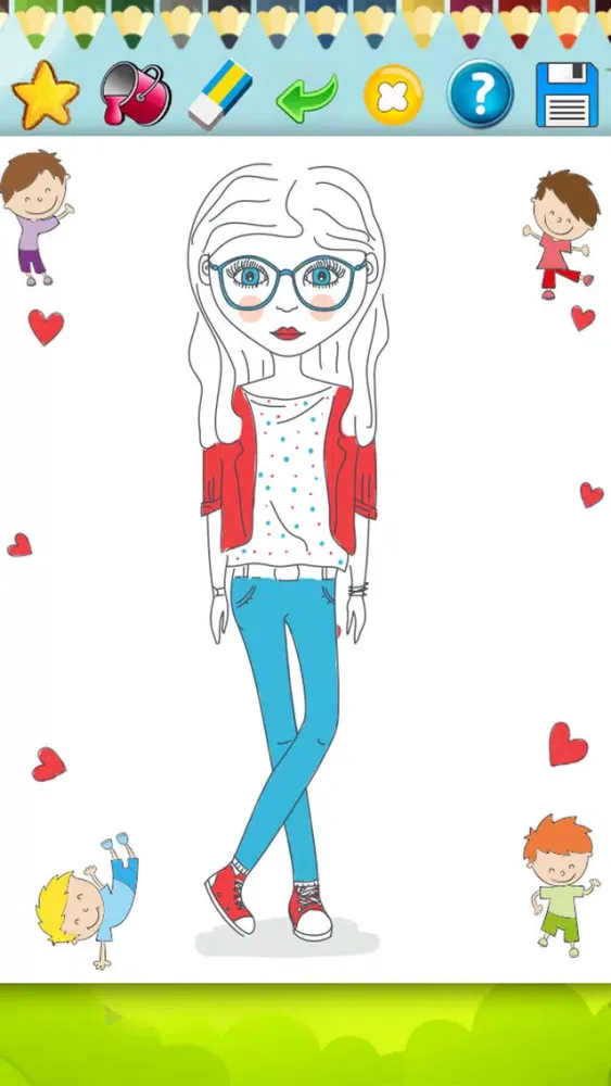 تصاویر Girl Dress Up Dish Washing Coloring : Free Games