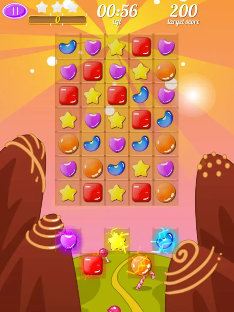 Sweet Candy Swipe Saga iPad 應用截圖