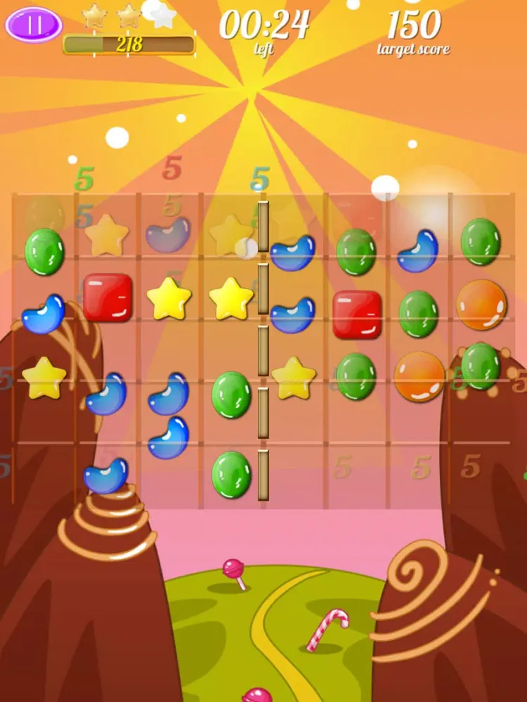 Sweet Candy Swipe Saga iPad 應用截圖