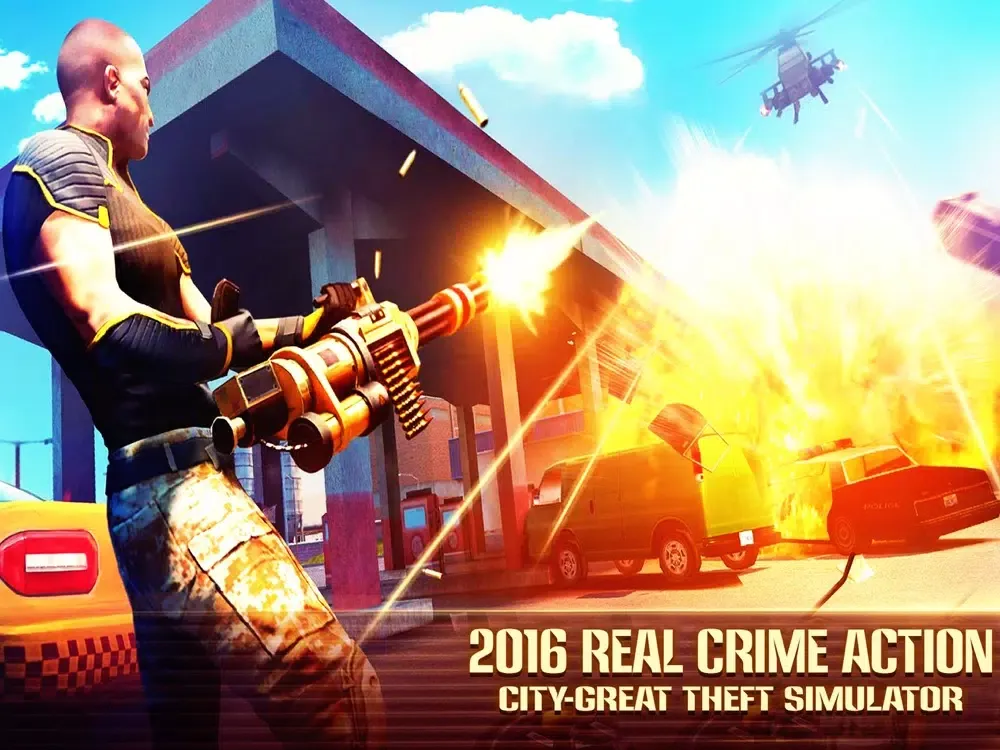 ภาพหน้าจอของ 2016 Real Crime Action City Pro: Theft Simulator iPad 