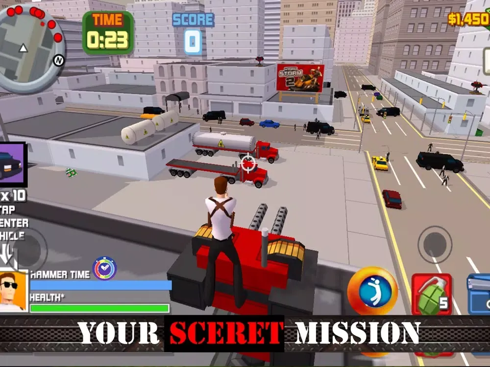 ภาพหน้าจอของ 2016 Real Crime Action City Pro: Theft Simulator iPad 