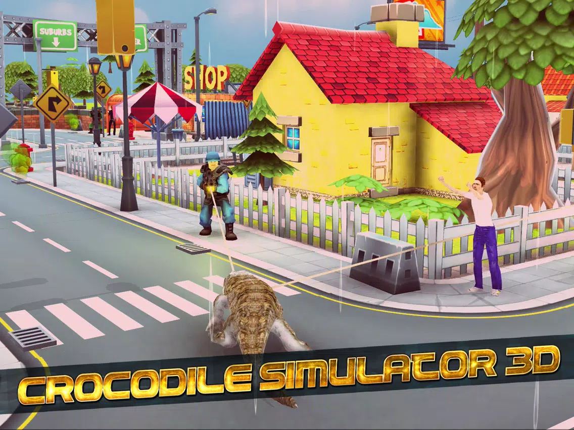 Crocodile City Simulator 3D iPad  Ekran Görüntüleri