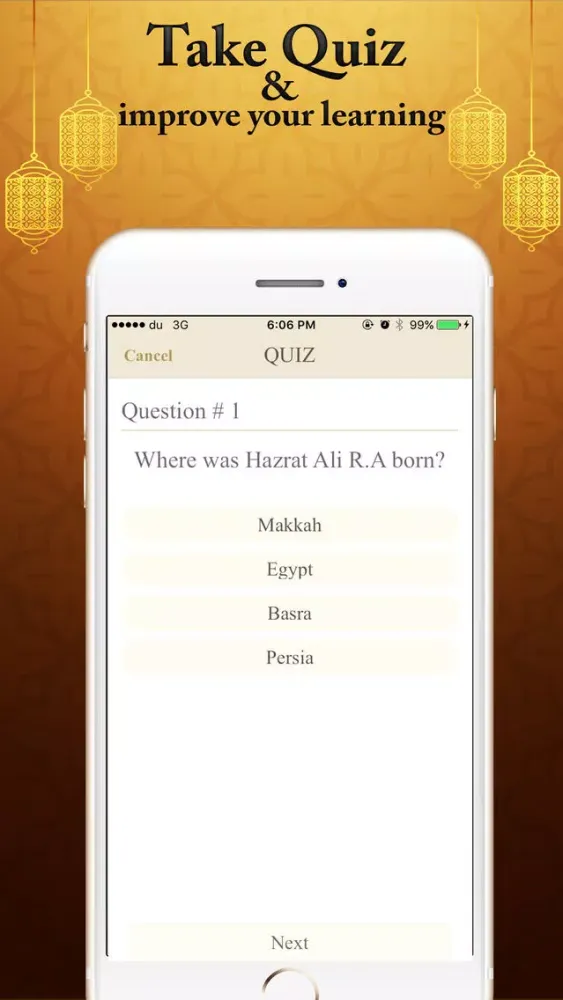 Hazrat Ali R.A's Biography History Quiz Quotes سکرین شاٹس