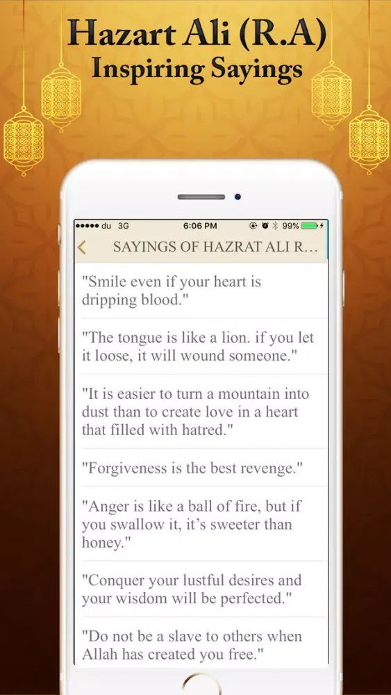 Hazrat Ali R.A's Biography History Quiz Quotes سکرین شاٹس