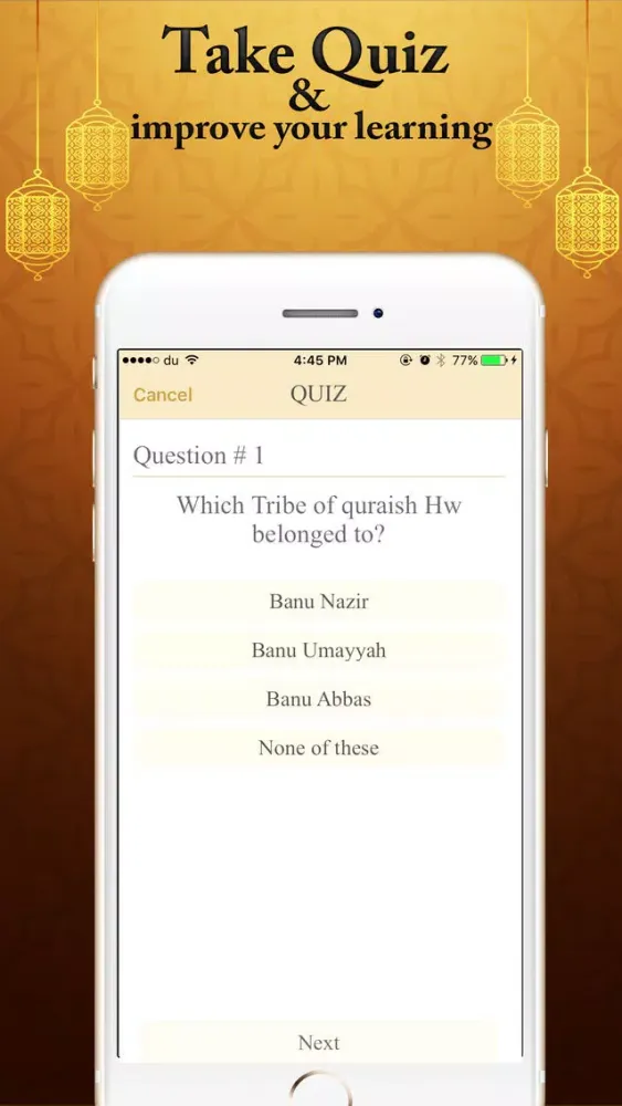 Hazrat Usman R.A's Biography Quiz Quotes Screenshots