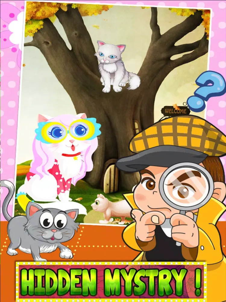 Capturas de pantalla de Crazy Kitty Dress Up Hidden Objects & Paintings iPad 
