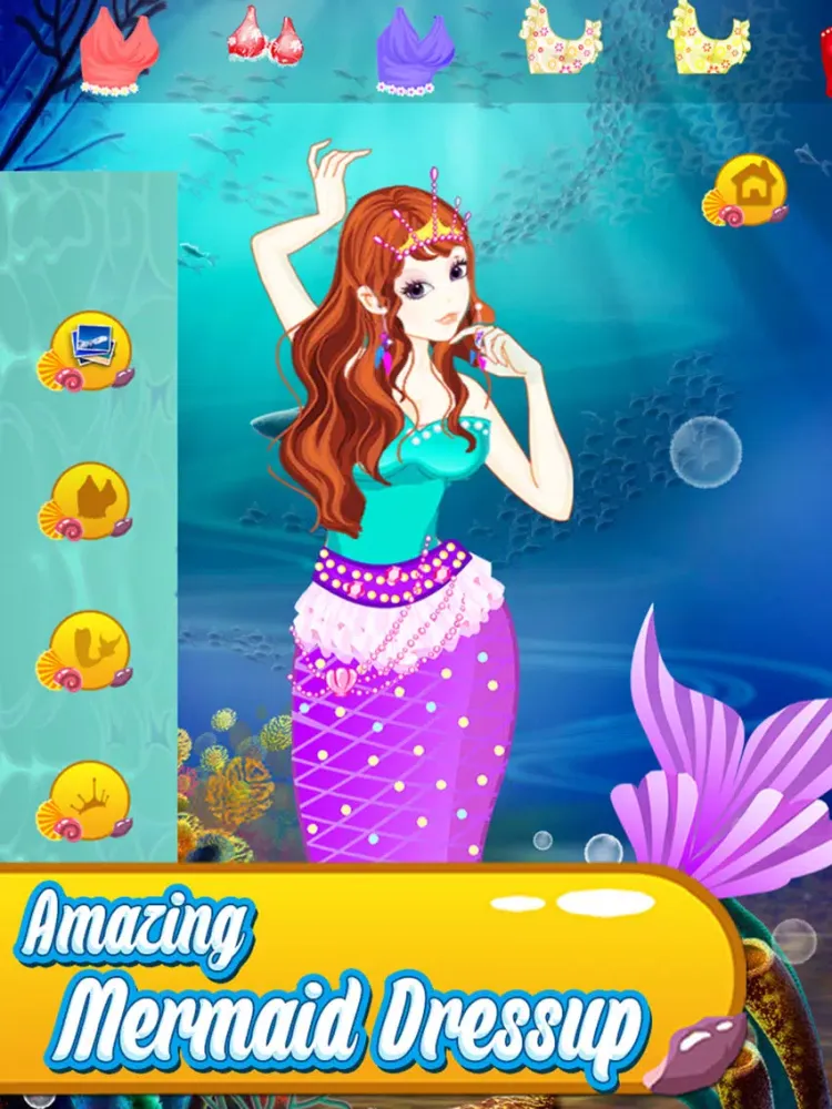 Enchanted Mermaid Dressup Mystery Hidden Objects and Painting - Game for kids toddlers and boys iPad  Ekran Görüntüleri