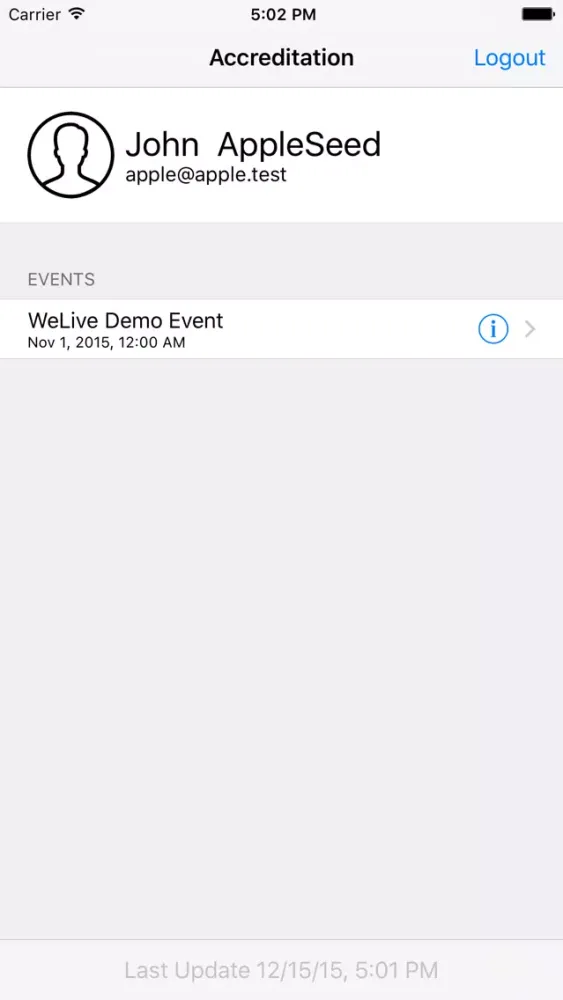 WeLive Admin Screenshots