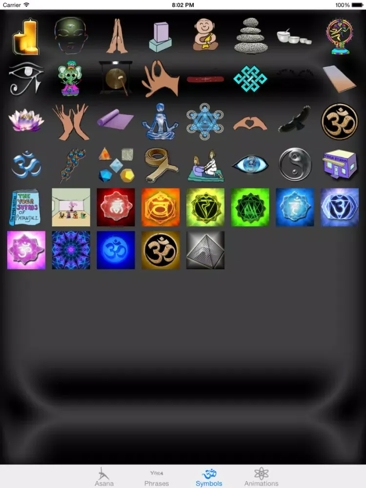 Capturas de pantalla de Yoga Moji iPad 