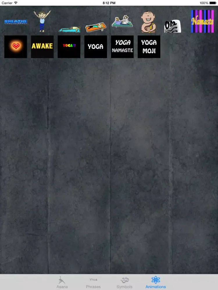 Capturas de pantalla de Yoga Moji iPad 