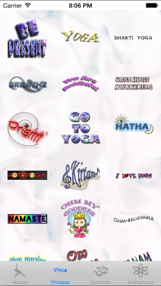 Capturas de pantalla de Yoga Moji
