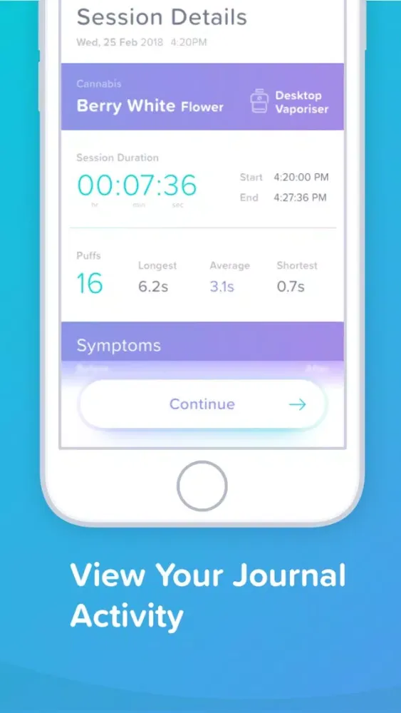 Capturas de pantalla de Uppy Strain Journal