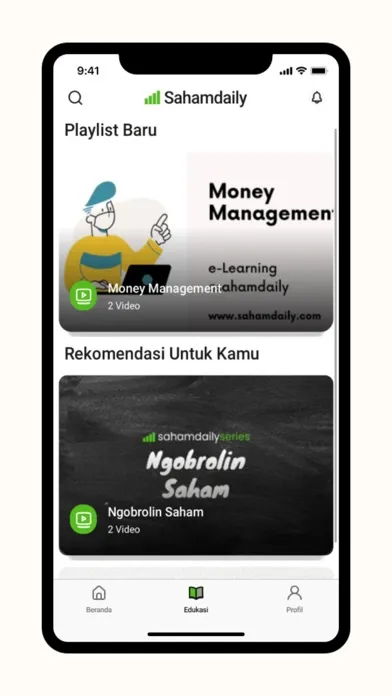 Zrzuty ekranu Saham Daily