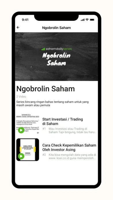 Zrzuty ekranu Saham Daily