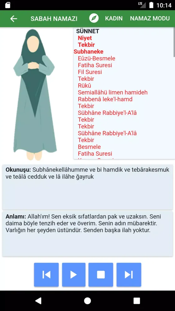 Ảnh chụp màn hình của Namaz Öğreniyorum