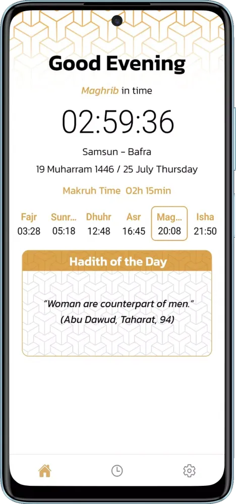 Tangkapan skrin Prayer Times Pro Adhan Qibla