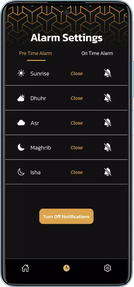 Tangkapan skrin Prayer Times Pro Adhan Qibla