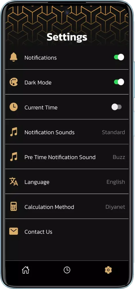 Tangkapan skrin Prayer Times Pro Adhan Qibla