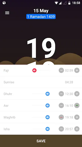1Muslim: Prayer times, Azan应用截图