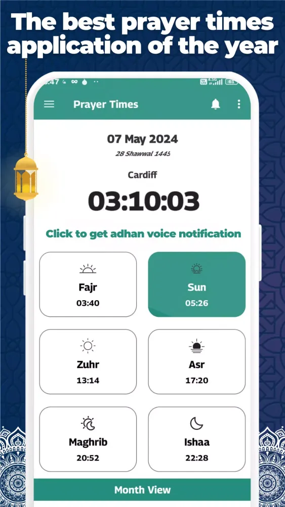 ภาพหน้าจอของ Prayer Times - Adhan Times