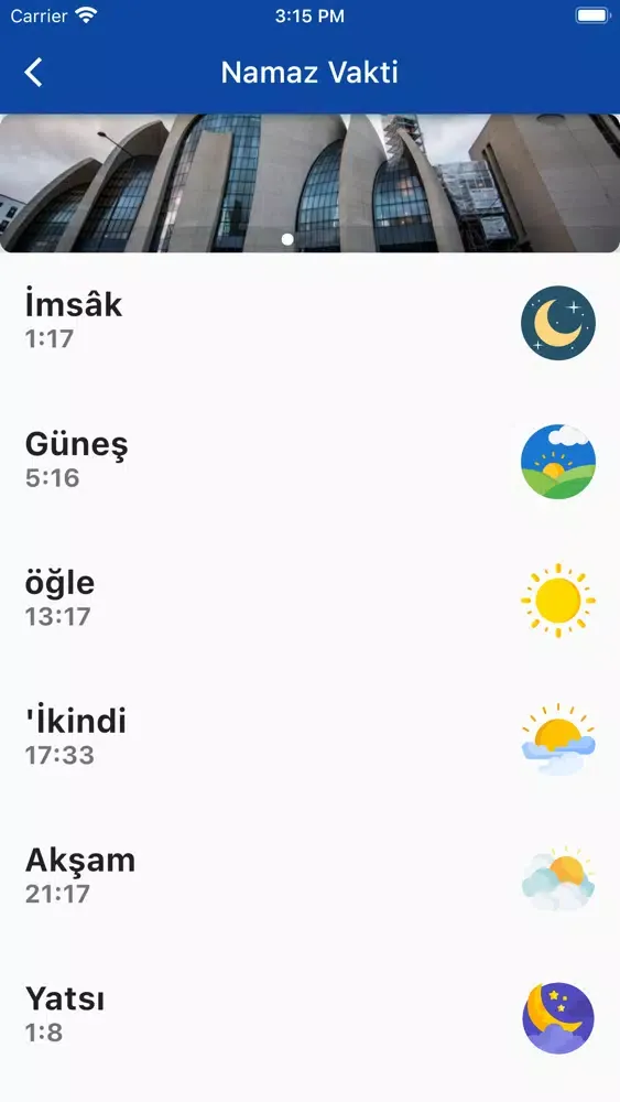 Ảnh chụp màn hình của Namaz Vakti Almanya