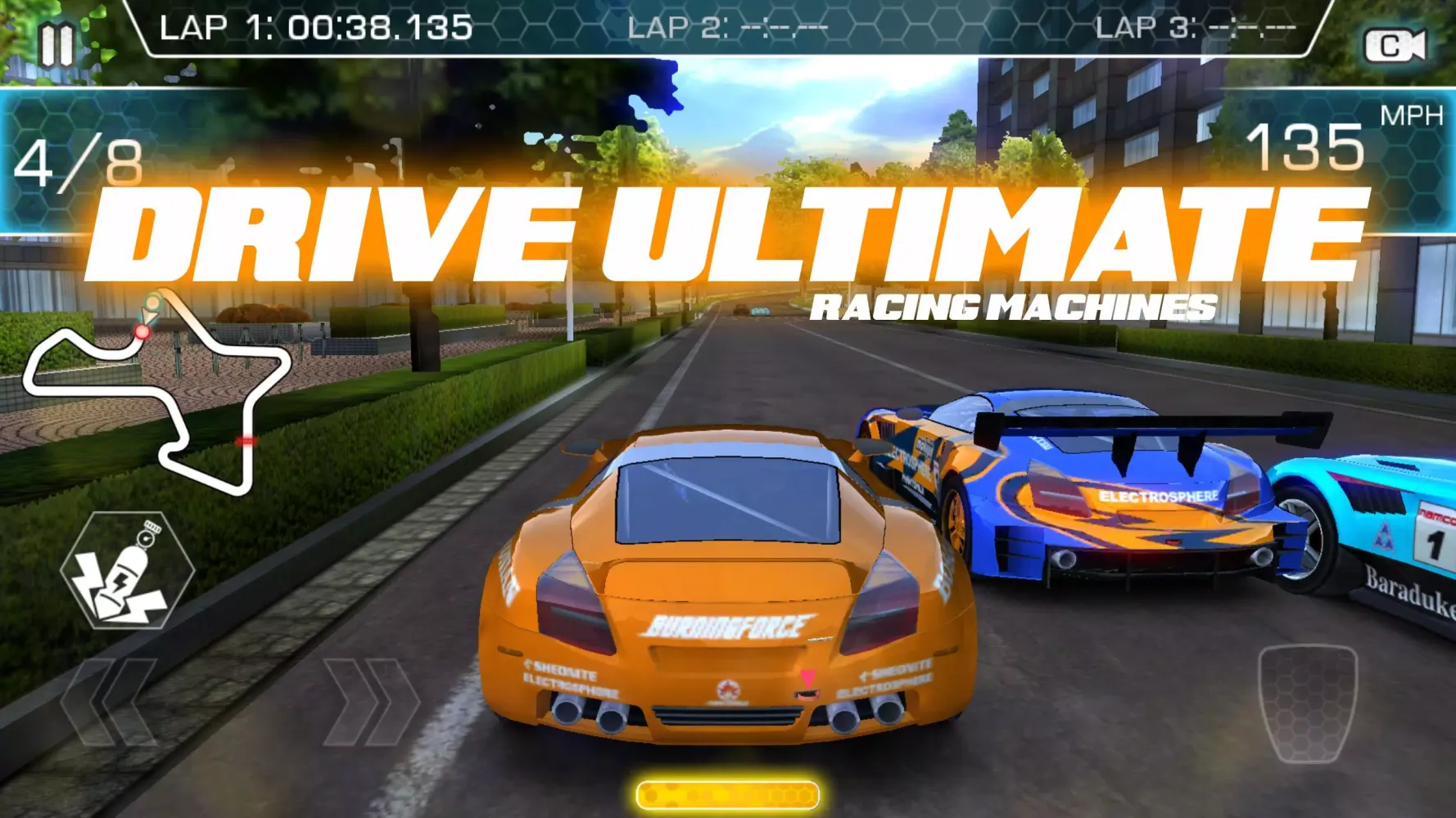 Capturas de tela do Ridge Racer Slipstream