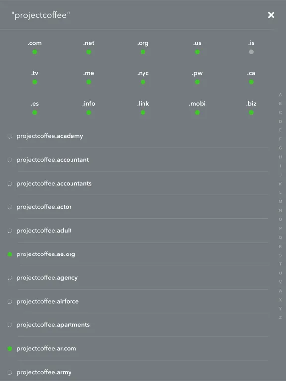Namecheap iPad  スクリーンショット