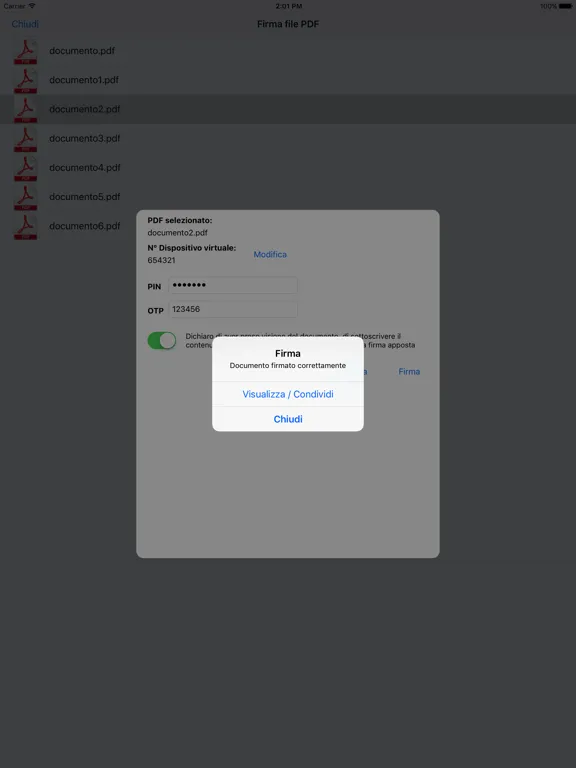 Firma Digitale Guardia di Finanza iPad  スクリーンショット