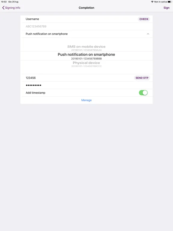 تصاویر Namirial Digital Sign iPad 