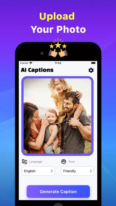 Capturas de tela do Captions Ai Caption Generator