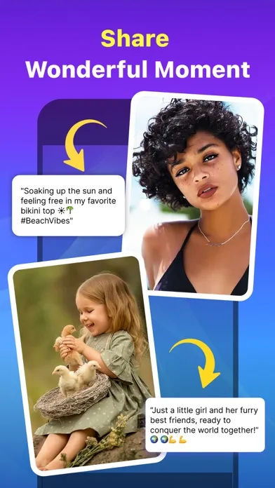 Capturas de tela do Captions Ai Caption Generator