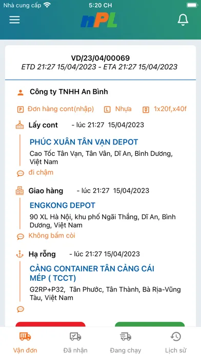 nPL Tài Xế Ekran Görüntüleri