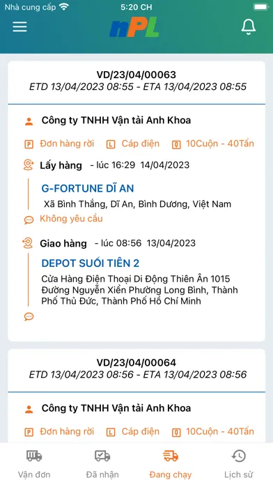 nPL Tài Xế Ekran Görüntüleri