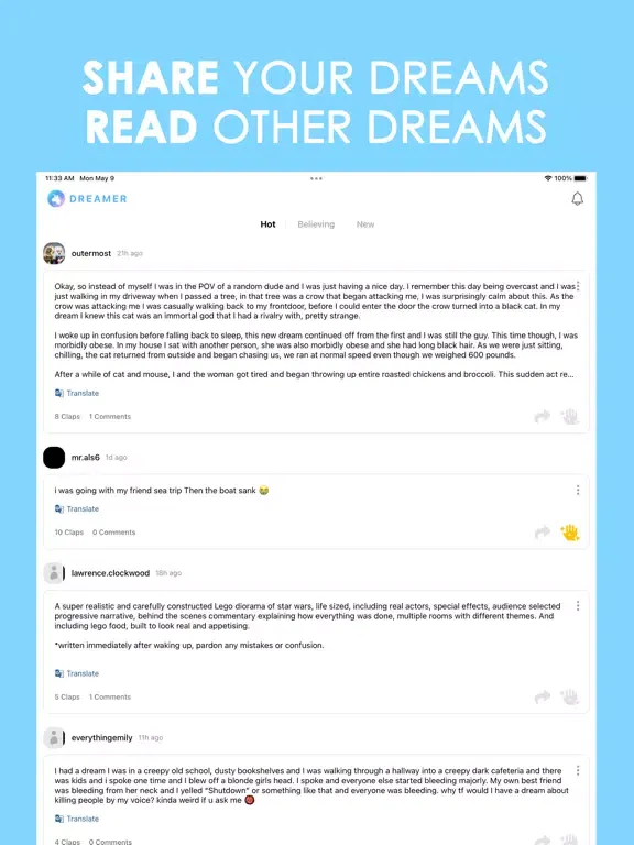 Dreamkle: My Social Journal iPad  Ekran Görüntüleri